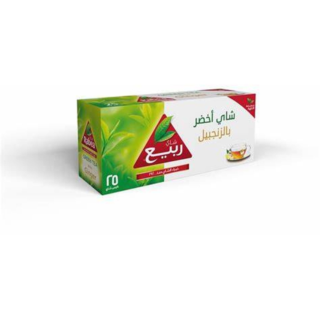 شاي ربيع أخضر بالزنجبيل أكياس 24*25