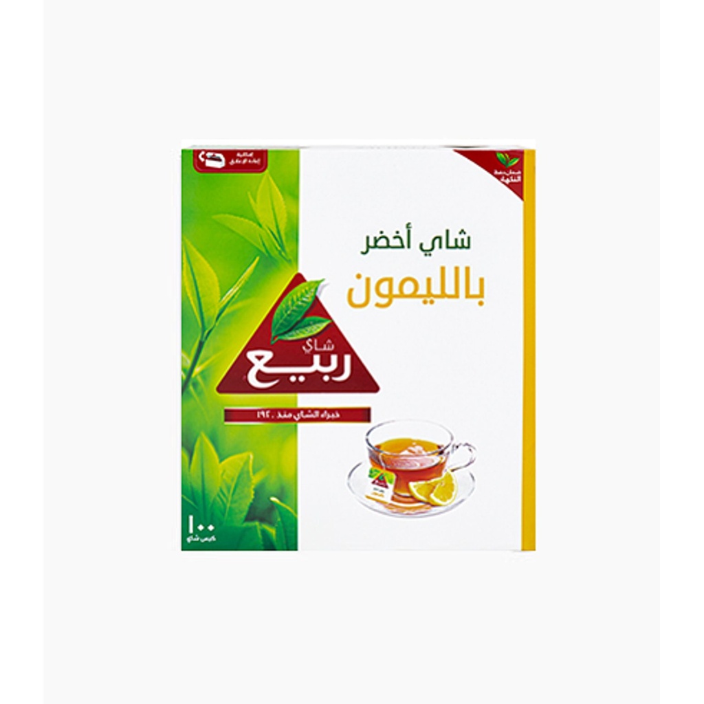 شاي ربيع أخضر بالليمون أكياس 12*100